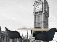 Фотошпалери червоний автобус біля Біг Бена в Лондоні - 1