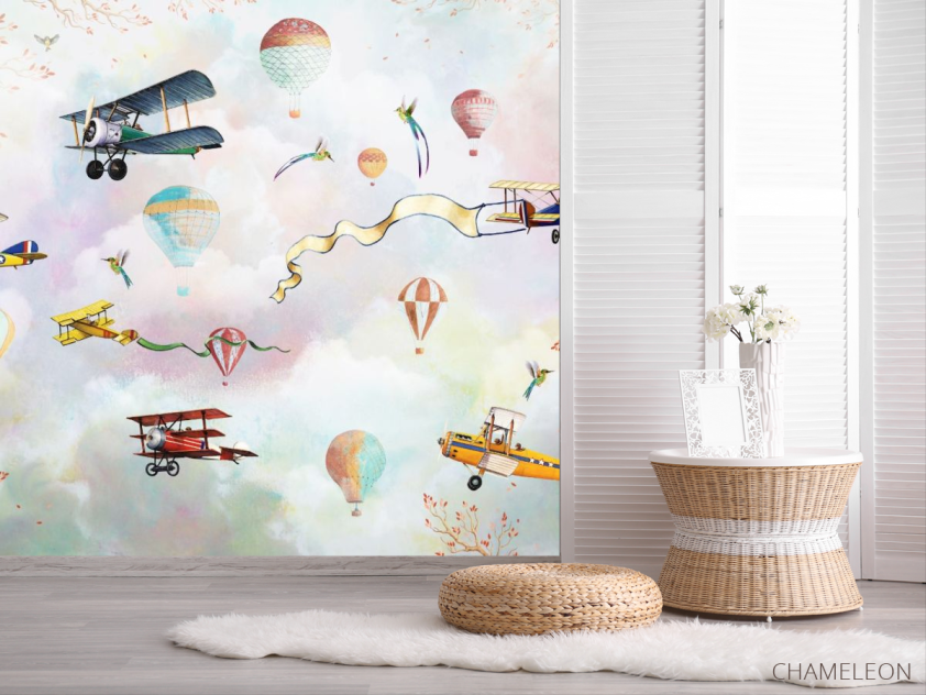 Фотошпалери Дитячий летить транспорт - 2