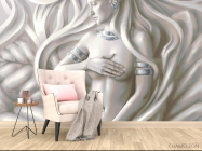 Фотообои Абстрактная девушка с эффектом 3д - 4