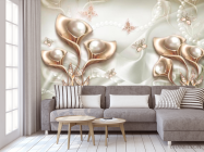 Фотообои Абстрактные цветы 3d - 3