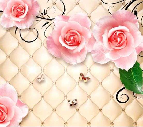 Фотошпалери 3D бутони троянд Фотошпалери 3D бутони троянд 17616