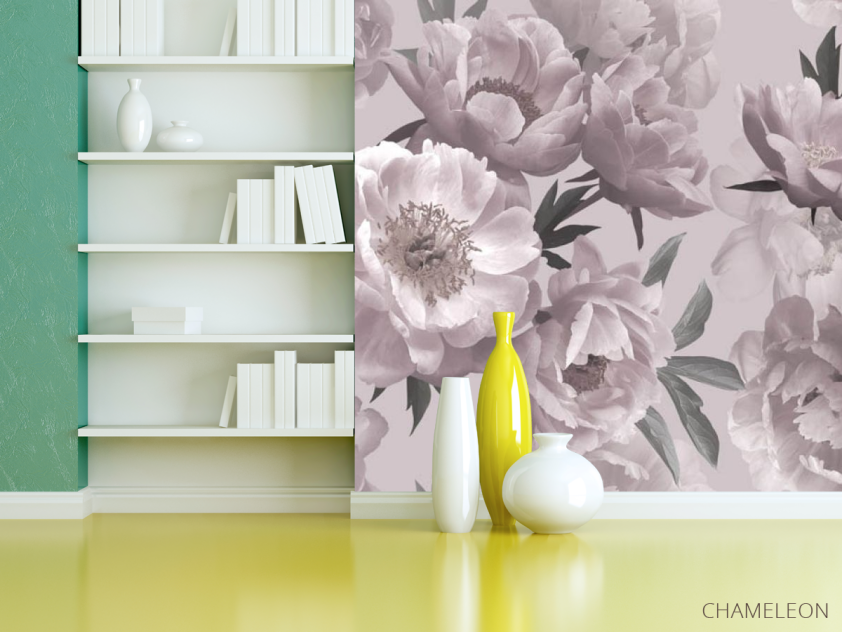 Фотошпалери пудрові квіти - 3