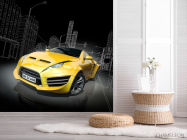 Фотообои желтый автомобиль - 2