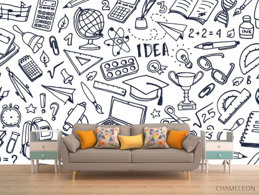 Фотообои Школьный паттерн - 1