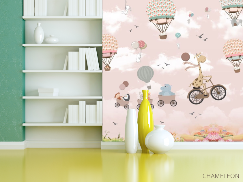 Фотошпалери тварини на повітряній кульці - 3