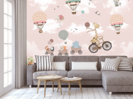 Фотообои Жирафик и воздушные шары - 3