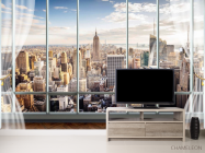 Фотообои Вид из окна на город - 2