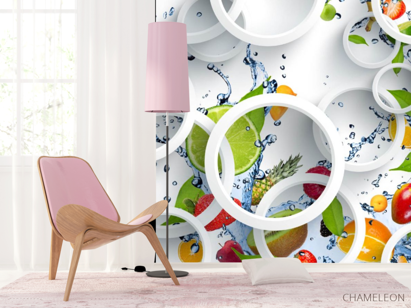 Фотошпалери 3Д фрукти - 4