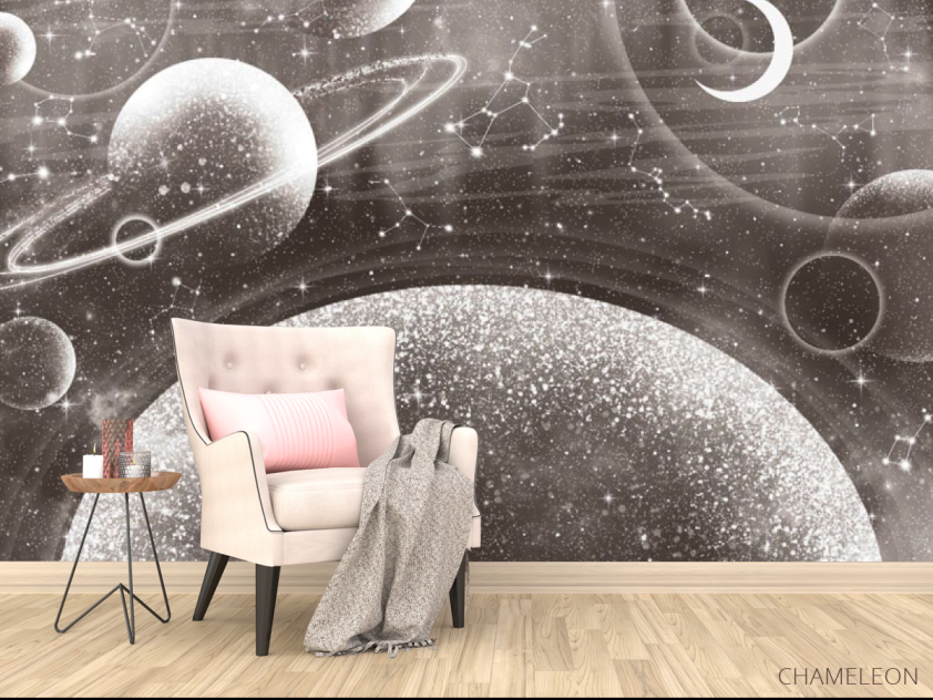 Фотообои Дизайнерская планета зеленый оттенок - 4