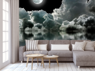 Фотообои Луна над облаками - 3