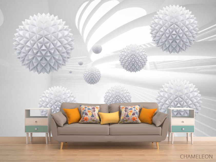 3д фотообои 3д шары - 1