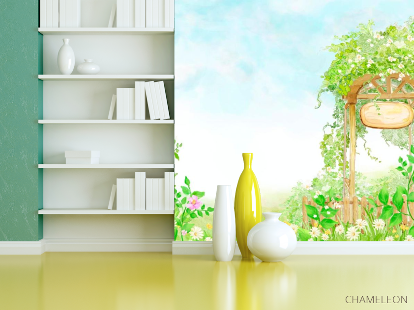 Фотошпалери Арка з квітами - 3