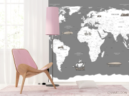 Шпалери в дитячу Карта - 4