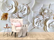 Фотообои 3д цветы - 4