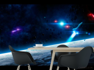 Фотошпалери Фотошпалери Шатл і астероїди - 1