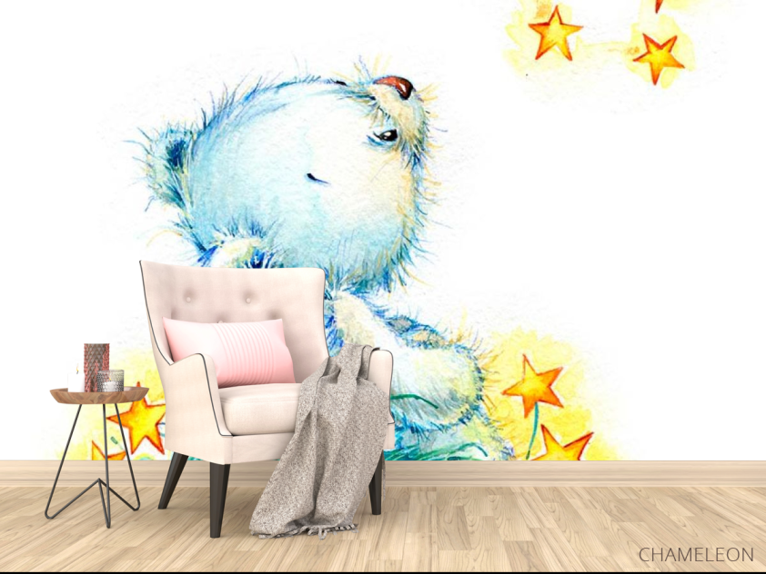 Фотообои Голубой мишка - 4