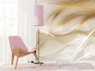 Фотошпалери Векторні пір'я коричневі - 4