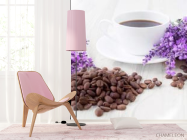 Фотошпалери Кава, квіти - 4