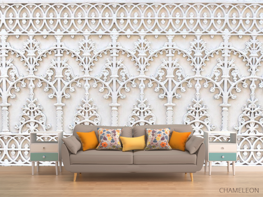 Фотообои 3д стена барельеф - 1