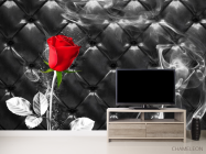 Фотообои Красная роза на фоне - 2