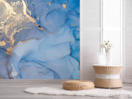 Фотошпалери Блакитний Fluid art - 2