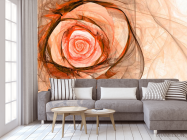 Фотообои Бежевая стилизованная роза - 3