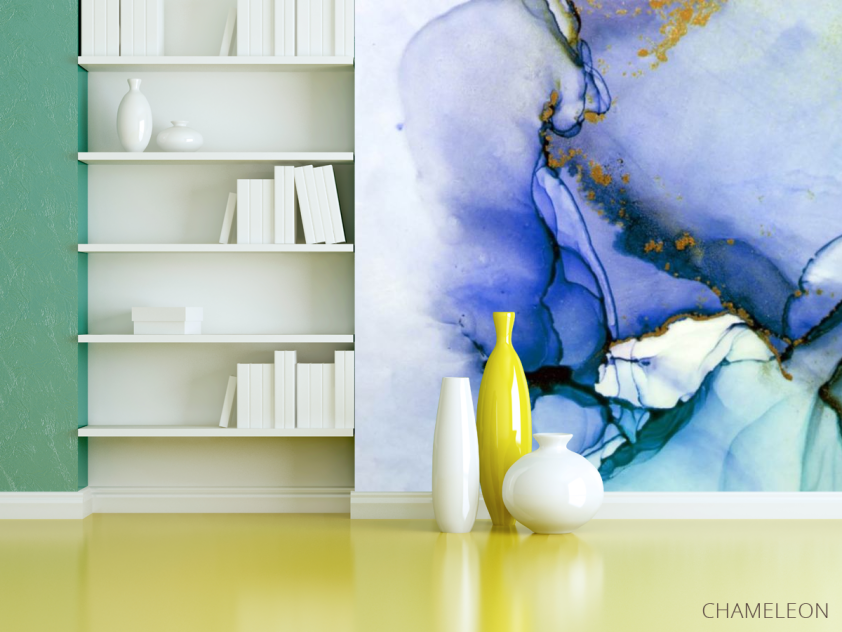 Фотошпалери Fluid art фіолетовий - 3