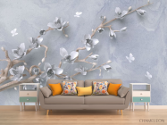 Фотообои Ветвь с цветами 3д - 1