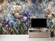 Фотообои Дизайнерские ирисы - 2