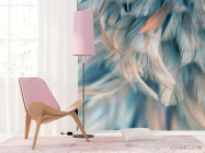 Фотошпалери бірюзові пір'я - 4