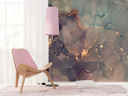 Фотошпалери Фіолетовий Fluid art - 4
