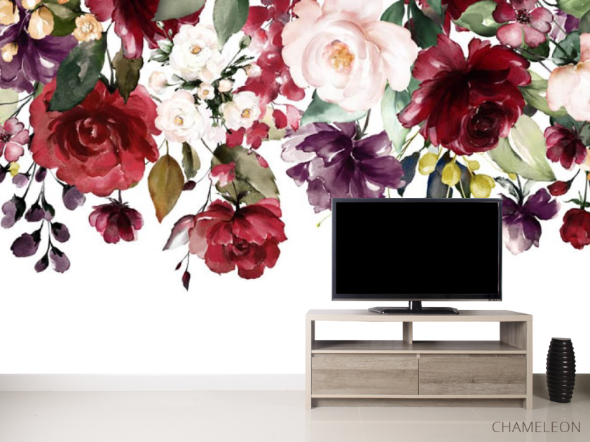 Фотообои Акварельные цветы - 2