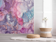 Фотошпалери Фіолетовий Fluid art - 2