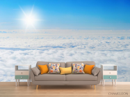 Фотообои солнце над облаками - 1