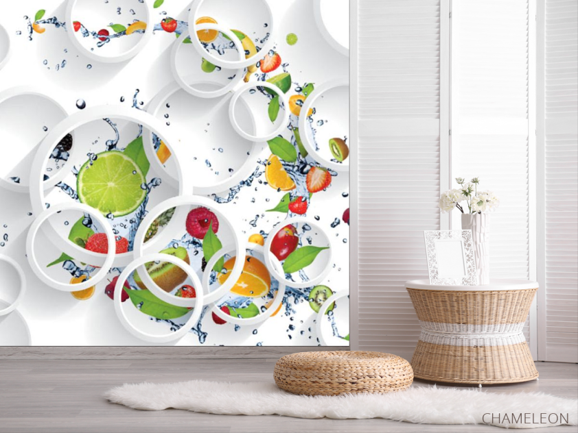 Фотошпалери Фрукти, круги - 2