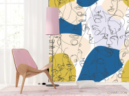 Фотообои абстракция, лица - 4