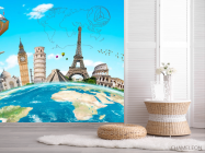 Фотошпалери Подорож для кабінет англійської - 2