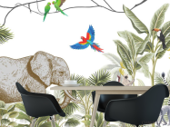 Фотошпалери джунглі з тваринами - 1