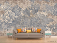 Фотообои Цветочный дизайнерский принт - 1