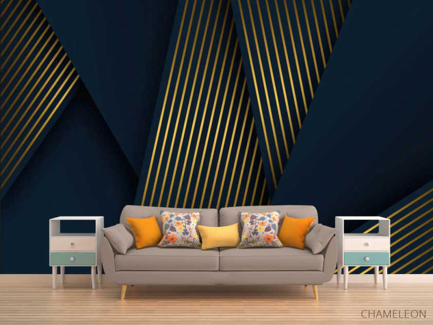 Фотообои золотые линии - 1