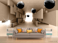 Фотообои 3д, шары - 1