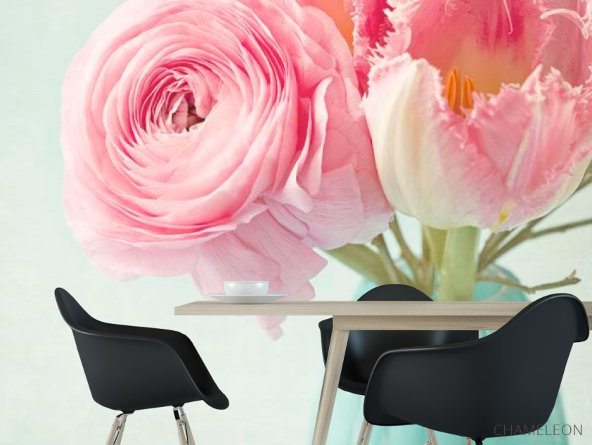 Фотошпалери Букет рожевих троянд - 1