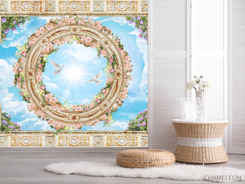 Фотошпалери Голуби на стелі - 2