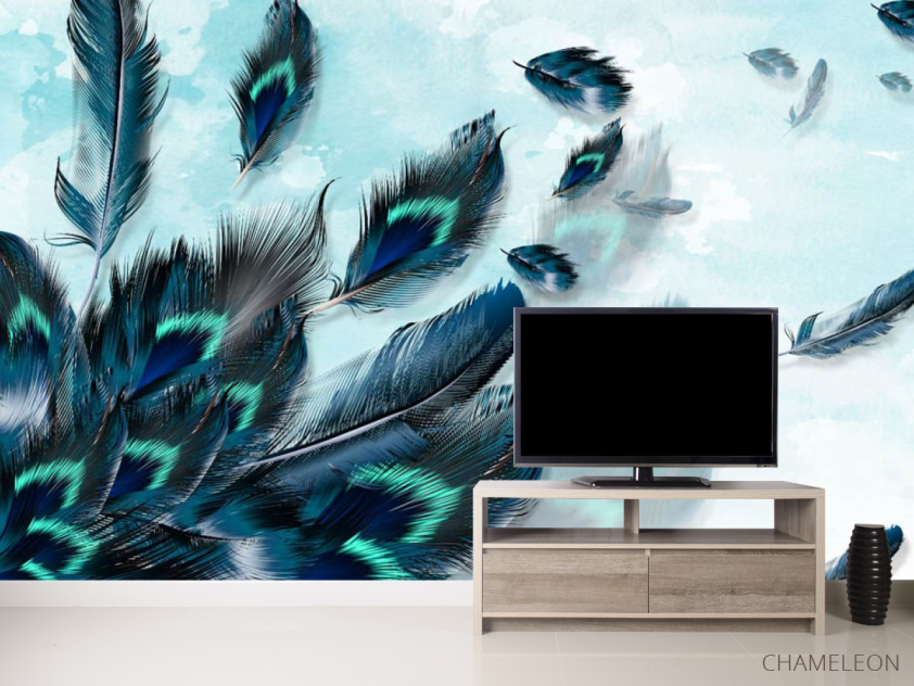 Фотообои Перья павлина 3д - 2