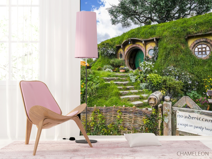 Фотошпалери будиночок на пагорбі - 4