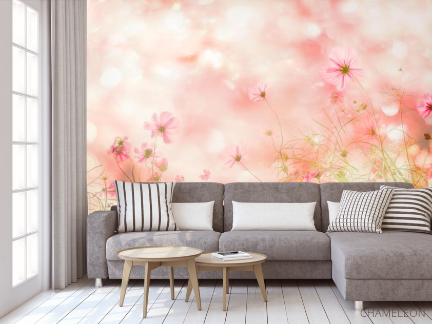 Фотообои полевые цветочки на солнце - 3