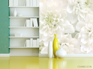 Фотошпалери Білі хризантеми - 3