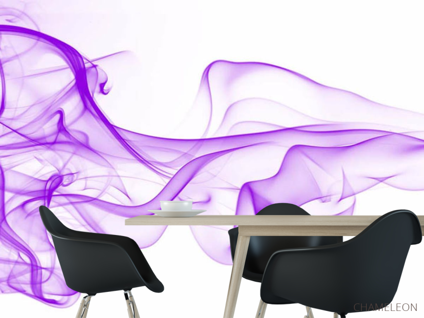 Фотошпалери фіолетовий дим 3д - 1