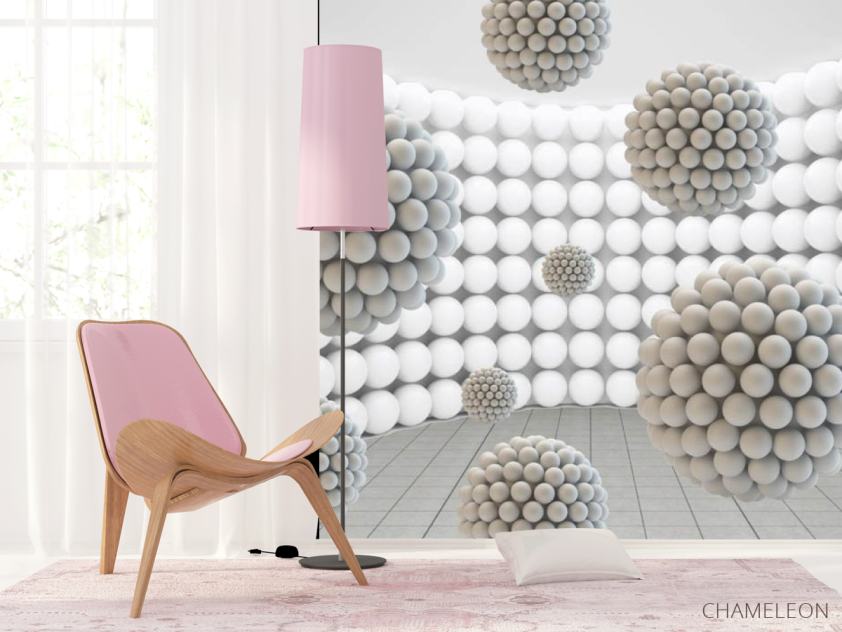 Фотошпалери багаторівневі кулі - 4
