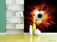 Фотошпалери М'яч у вогні - 3